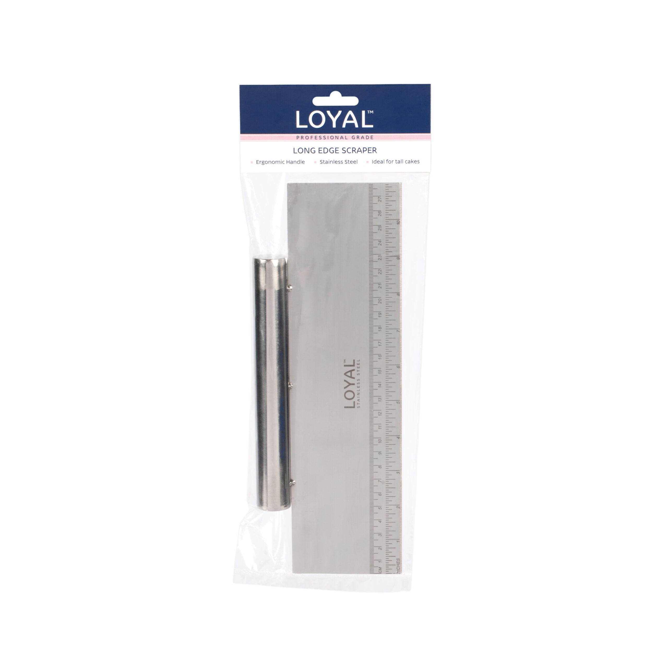 LOYAL Long Edge Stainless Steel Scraper with Handle